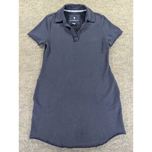 Tommy Bahama Marina Del Mar Blue French Terry Cotton Dress Pocket Small SW622525